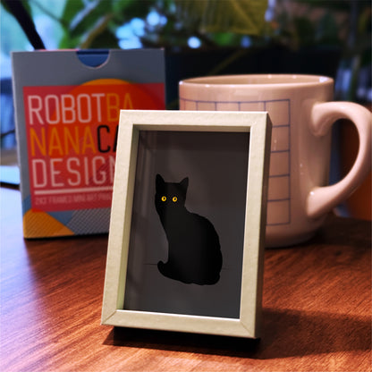 Black Cat - Framed Mini Print