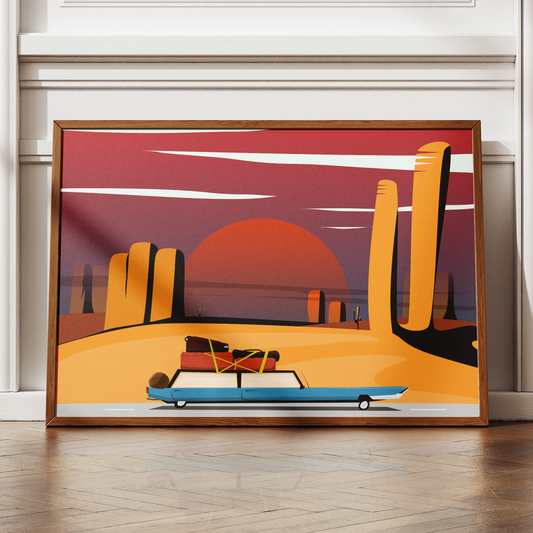 Desert Road Trip Print