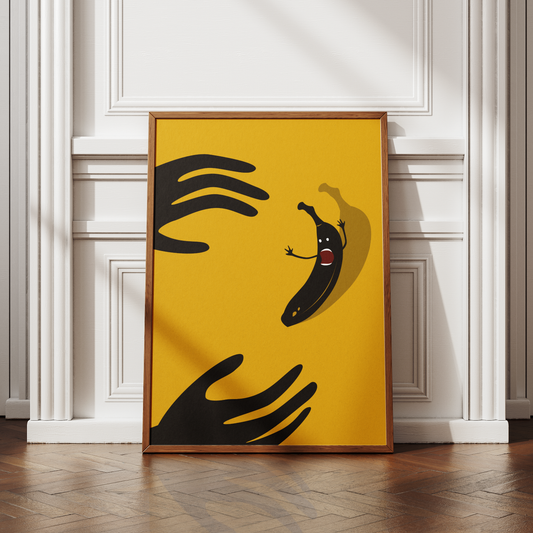 Screaming Banana Print