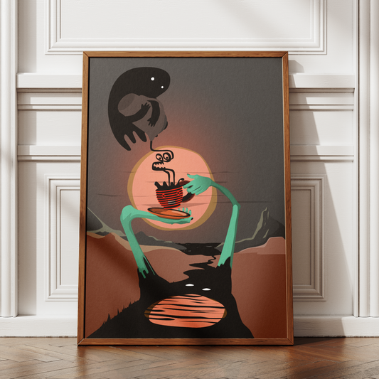 Coffee River Spirit Print