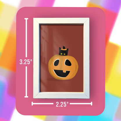 Pumpkin Cat Mini Art