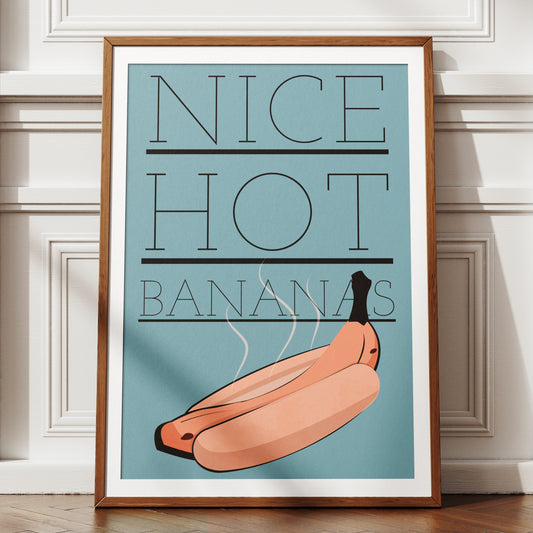 Deco Nice Hot Bananas Print