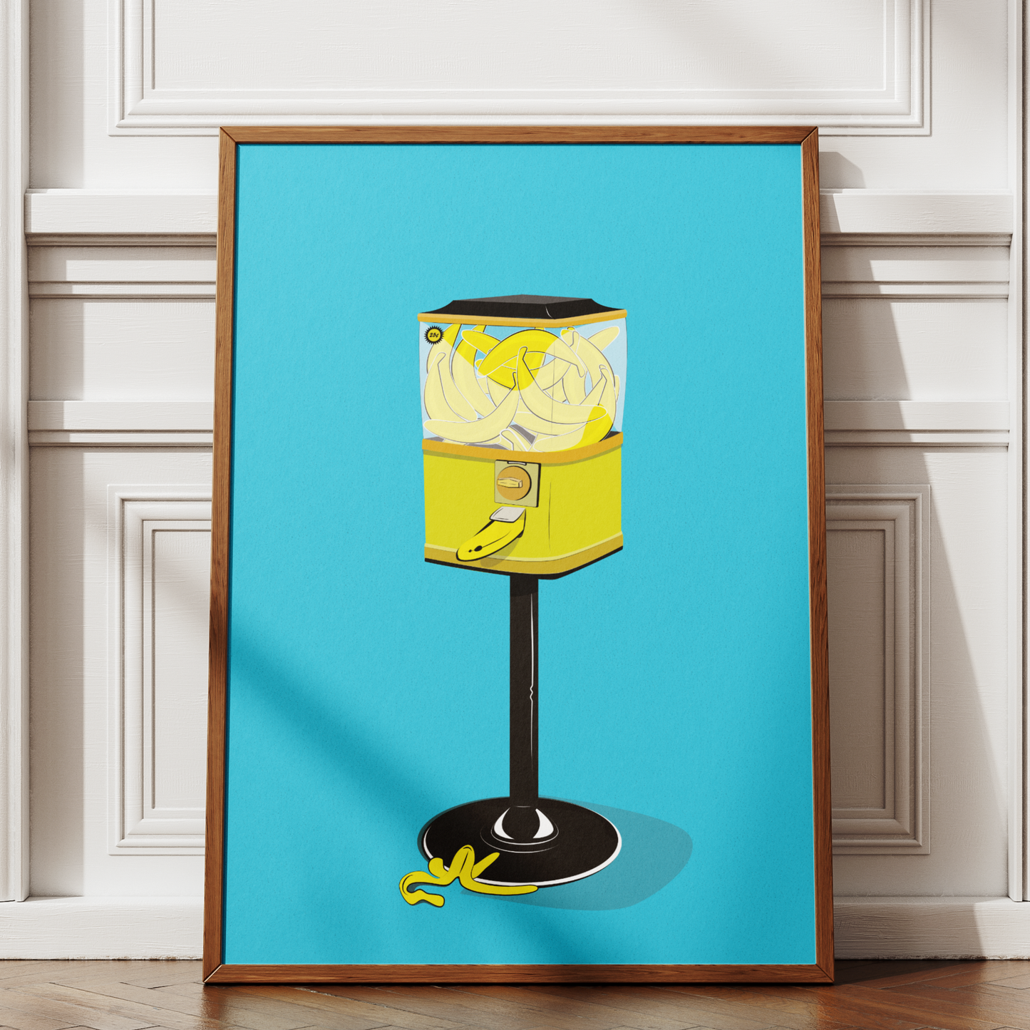 Banana Gumball Print - Blue Edition