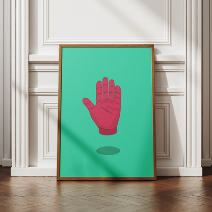 Floating Hand Print