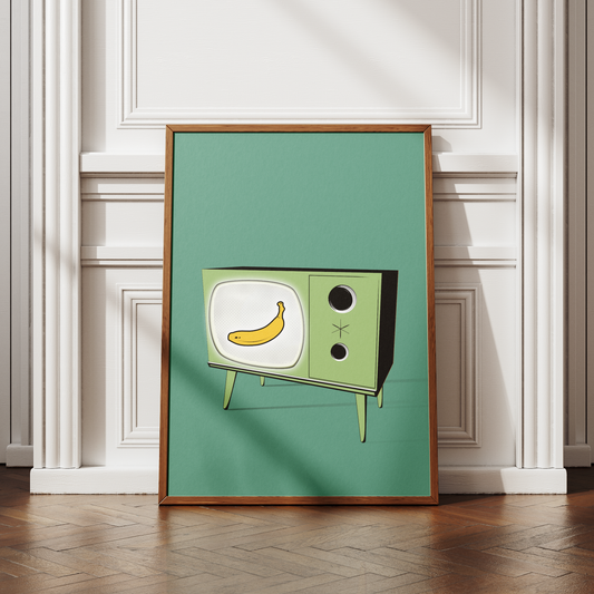 Retro TV Print