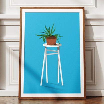 Neglected Houseplant Print