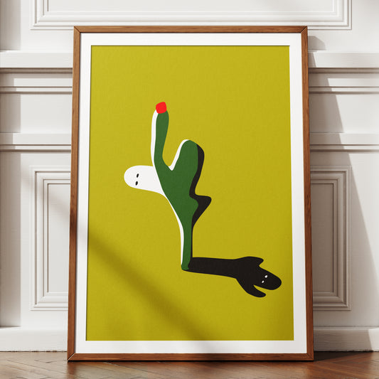Lonely Ghost Cactus Print