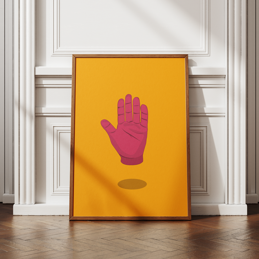 Floating Hand Print