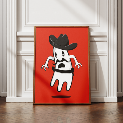 Cowboy Ghost Print