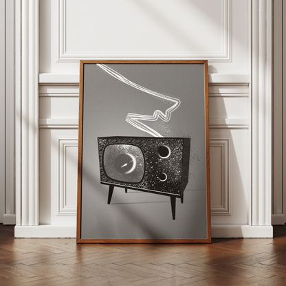 Retro TV Print