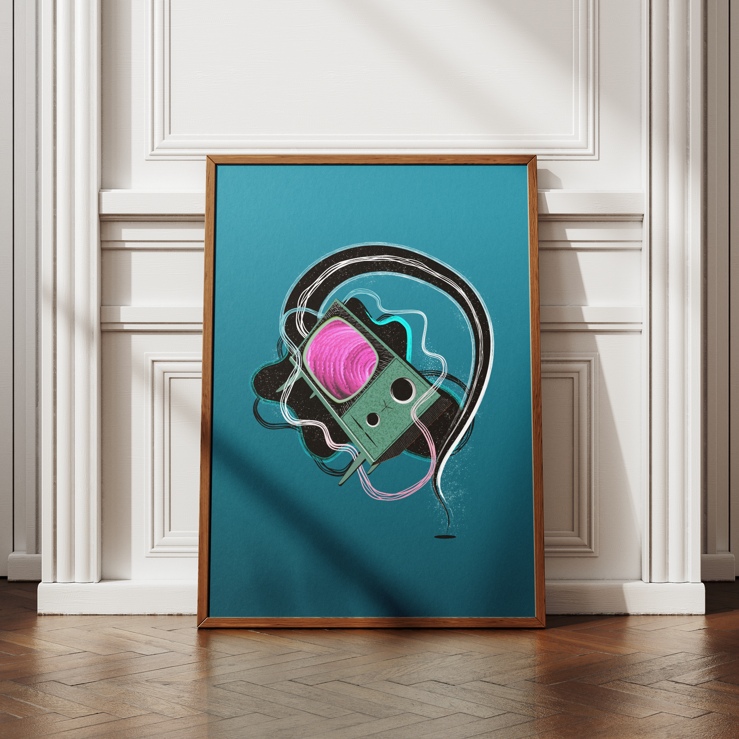 Retro TV Print