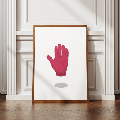Floating Hand Print
