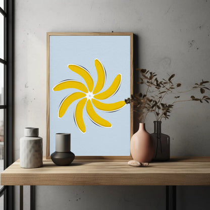 Pinwheel Banana Print
