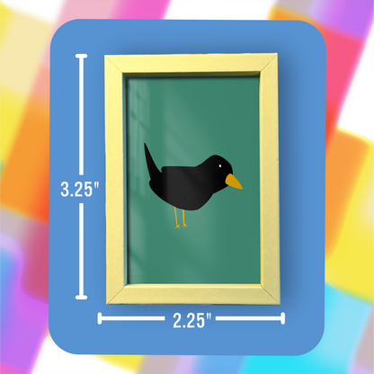 Mini Framed Art - Little bird