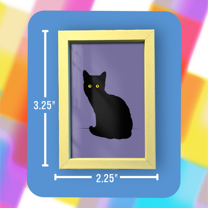 Black Cat - Framed Mini Print