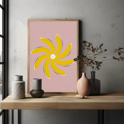 Pinwheel Banana Print