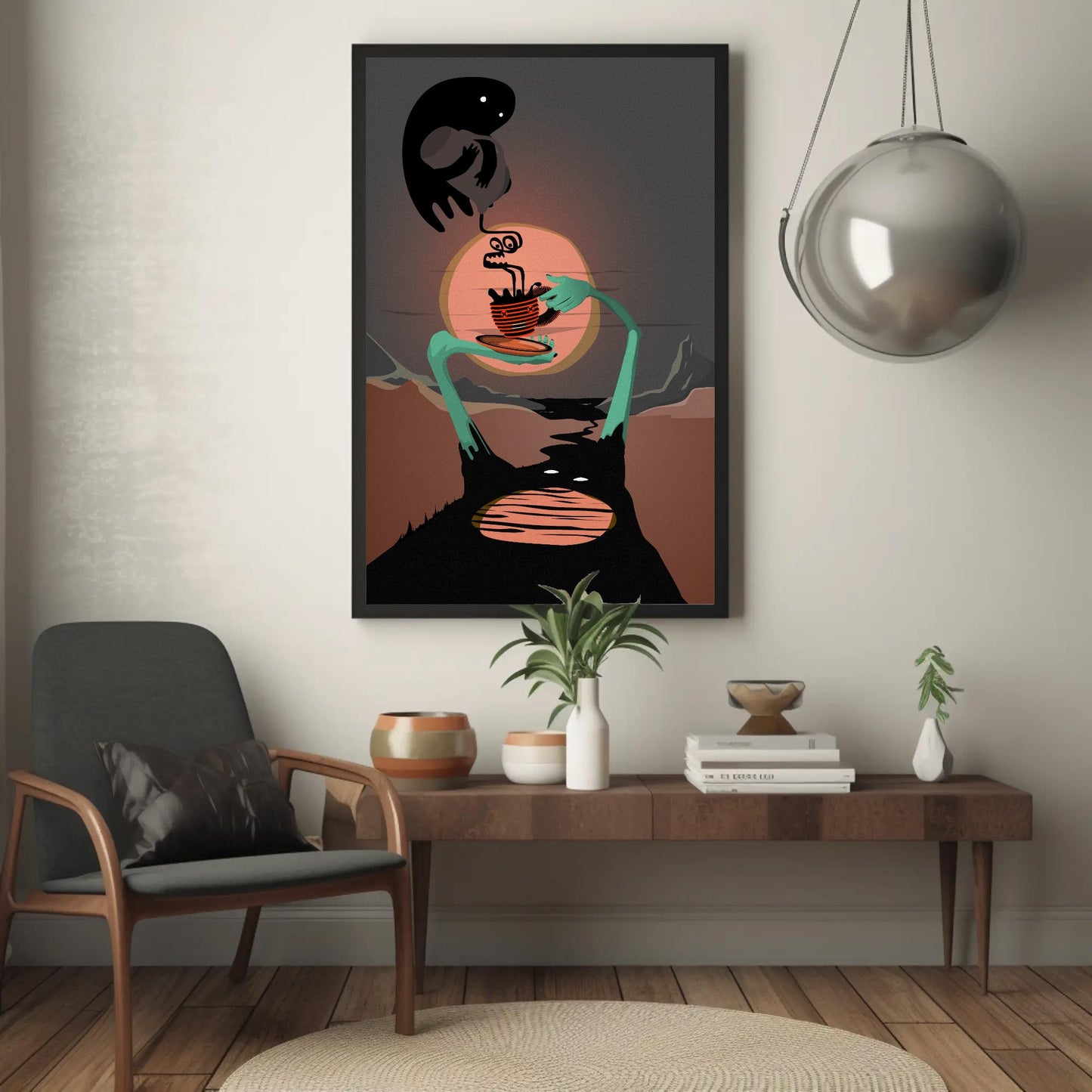 Coffee River Spirit Print