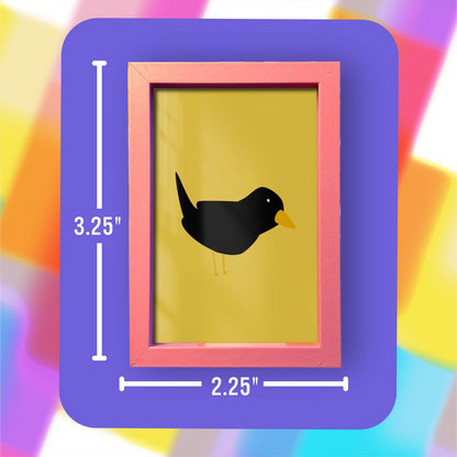 Mini Framed Art - Little bird