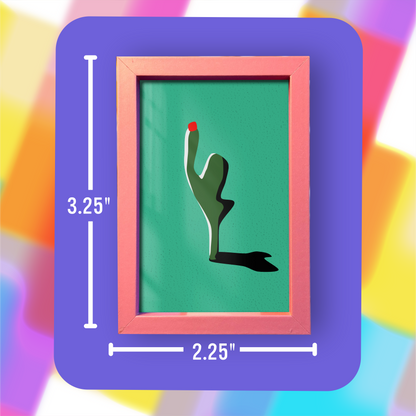 Mini Framed Art - Cactus