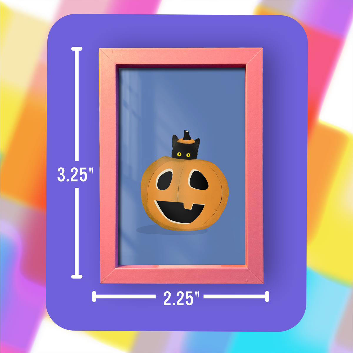 Pumpkin Cat Mini Art