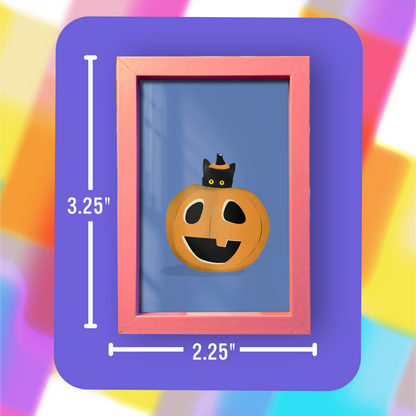 Pumpkin Cat Mini Art