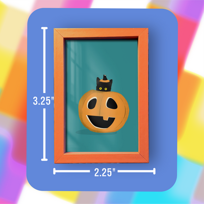 Pumpkin Cat Mini Art