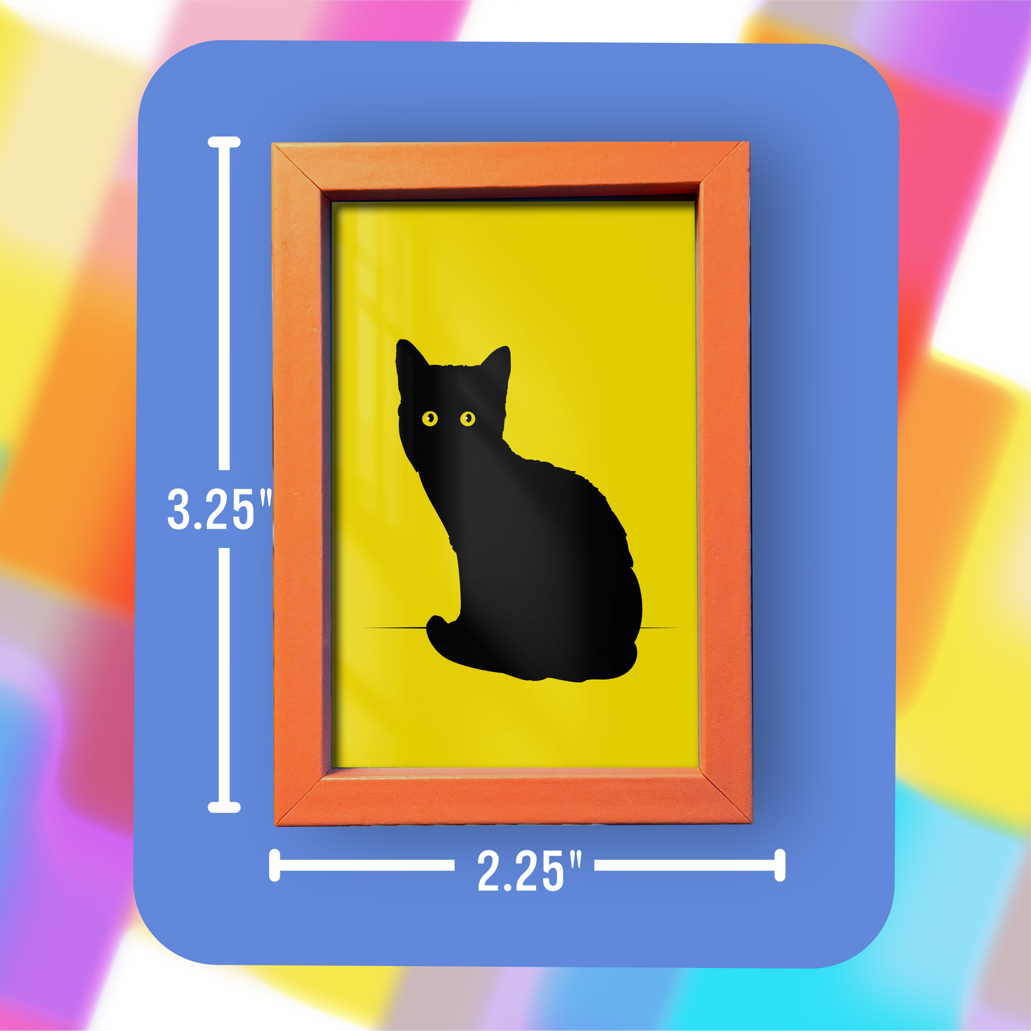 Black Cat - Framed Mini Print