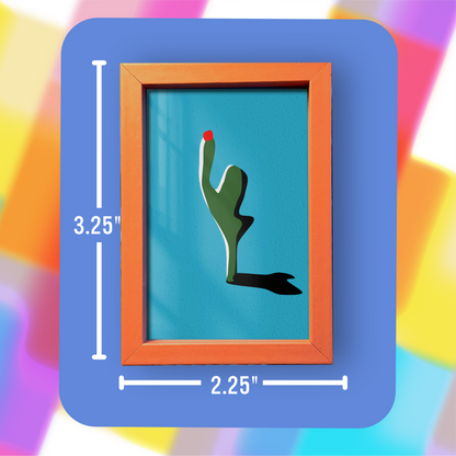 Mini Framed Art - Cactus