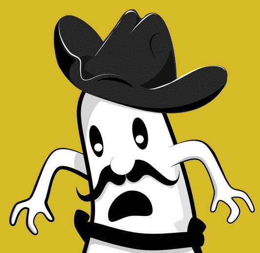 Cowboy Ghost Print