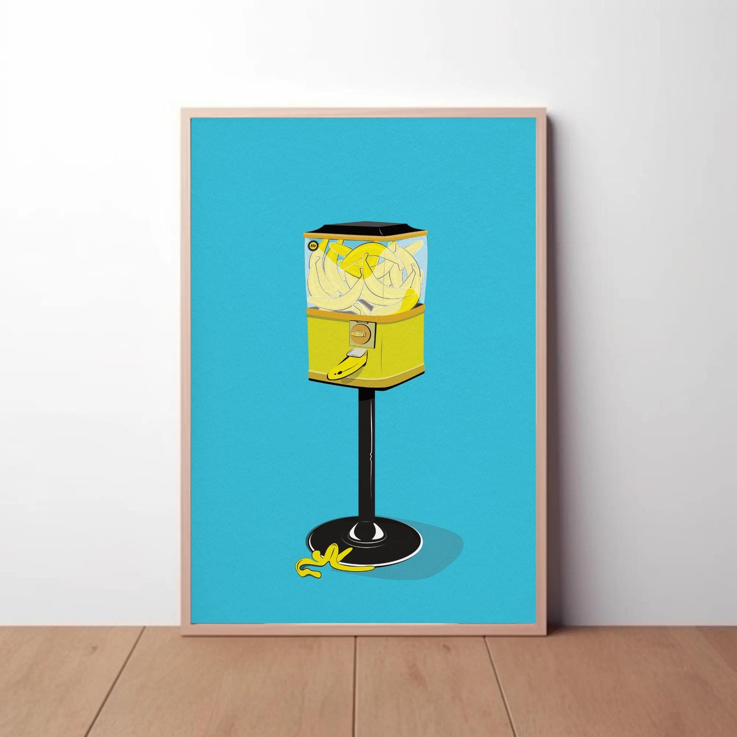 Banana Gumball Print - Blue Edition