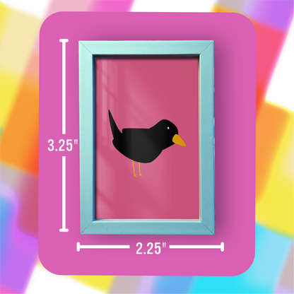 Mini Framed Art - Little bird