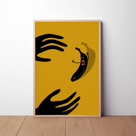 Screaming Banana Print