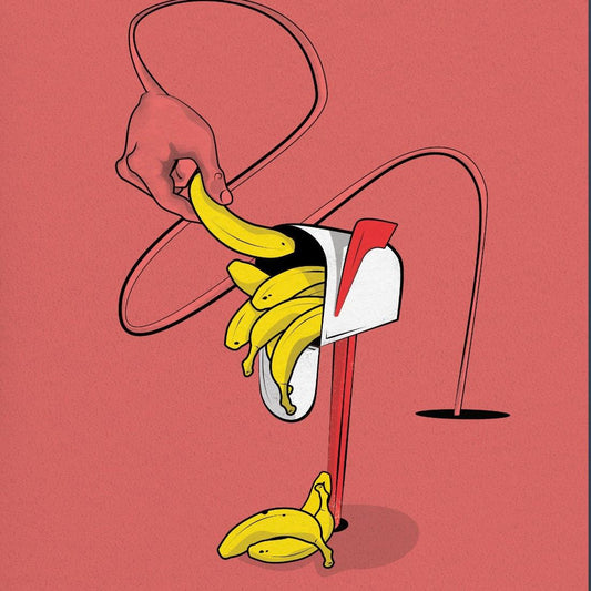 Banana Mailbox Print