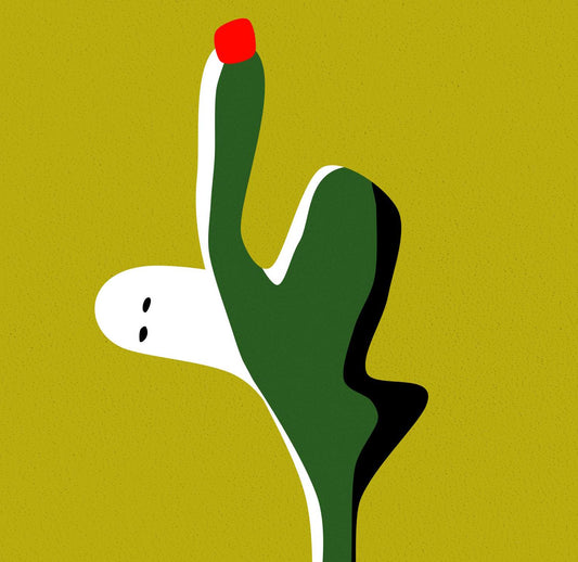Lonely Ghost Cactus Print