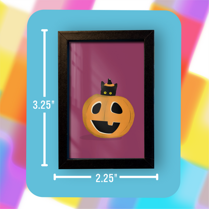 Pumpkin Cat Mini Art