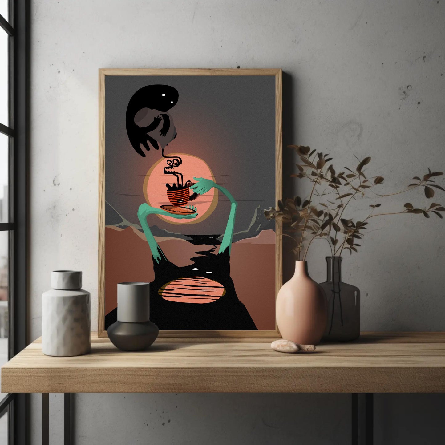 Coffee River Spirit Print