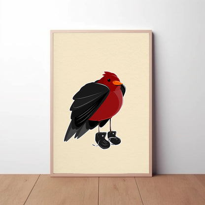 Bird in Clothes Print