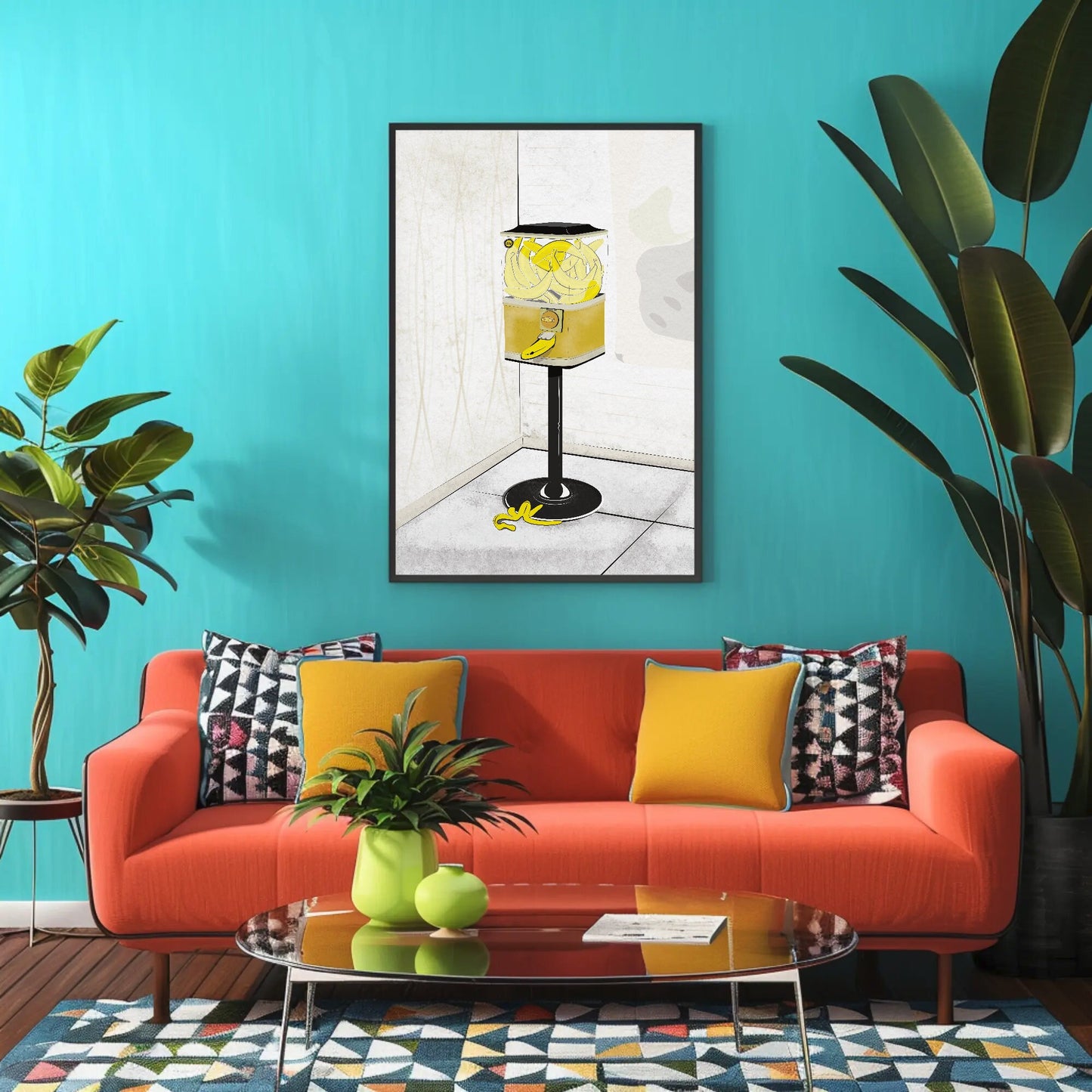 Banana Gumball Machine Print - Classic