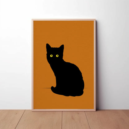 Little Black Cat Print