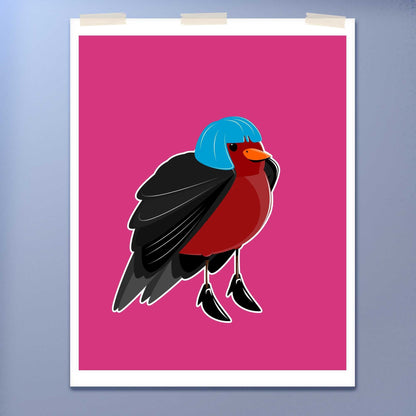 Bird in Clothes Print