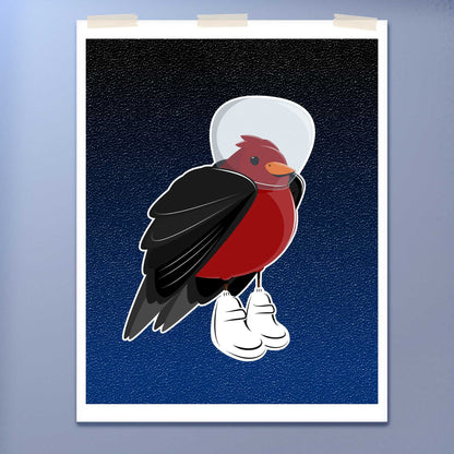 Bird in Clothes Print