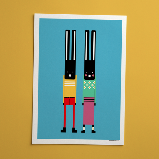 Tall Rabbits Print