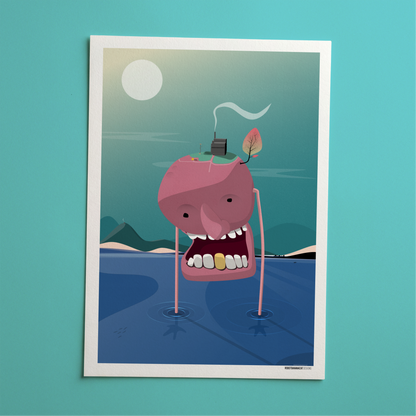 Walking Planet Print