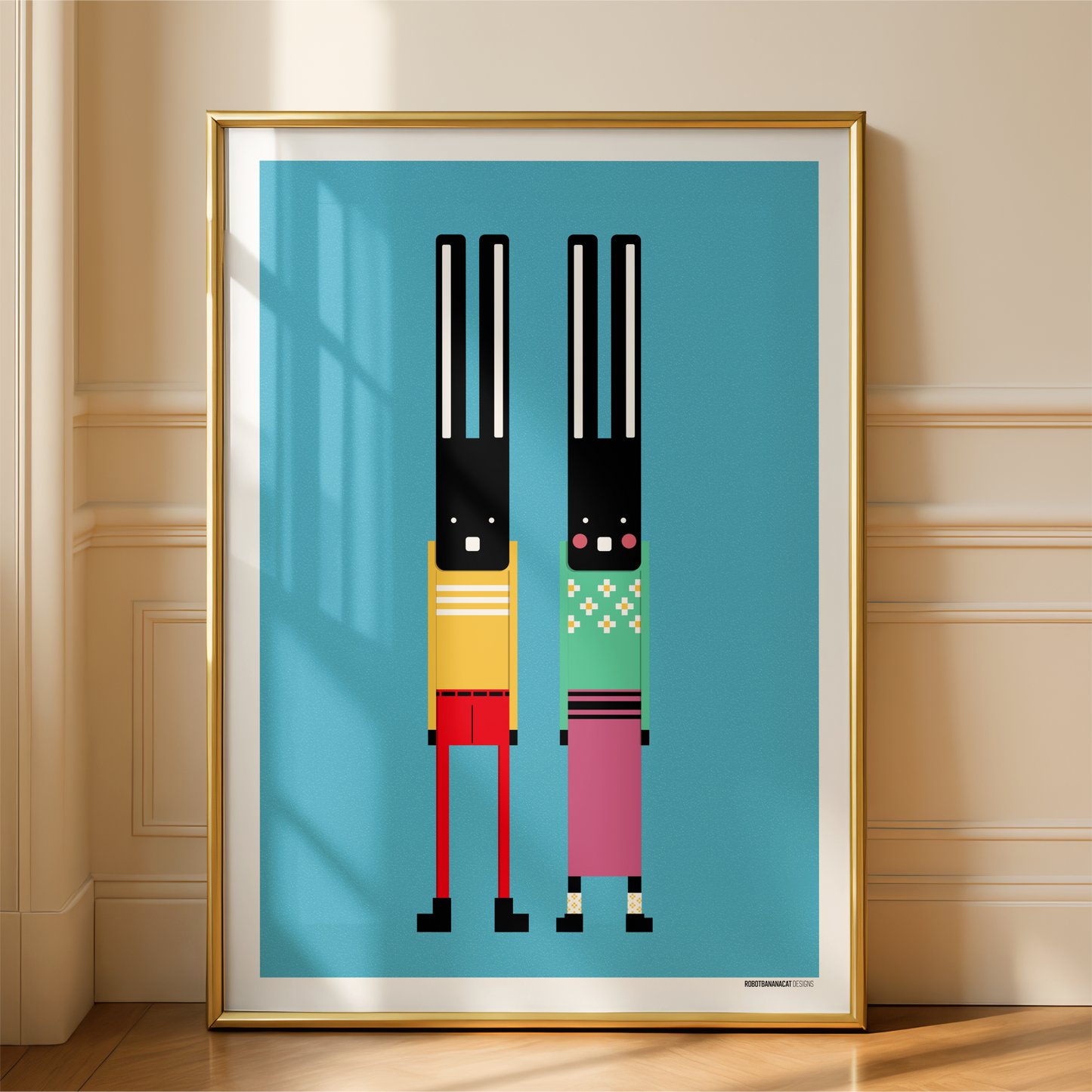 Tall Rabbits Print