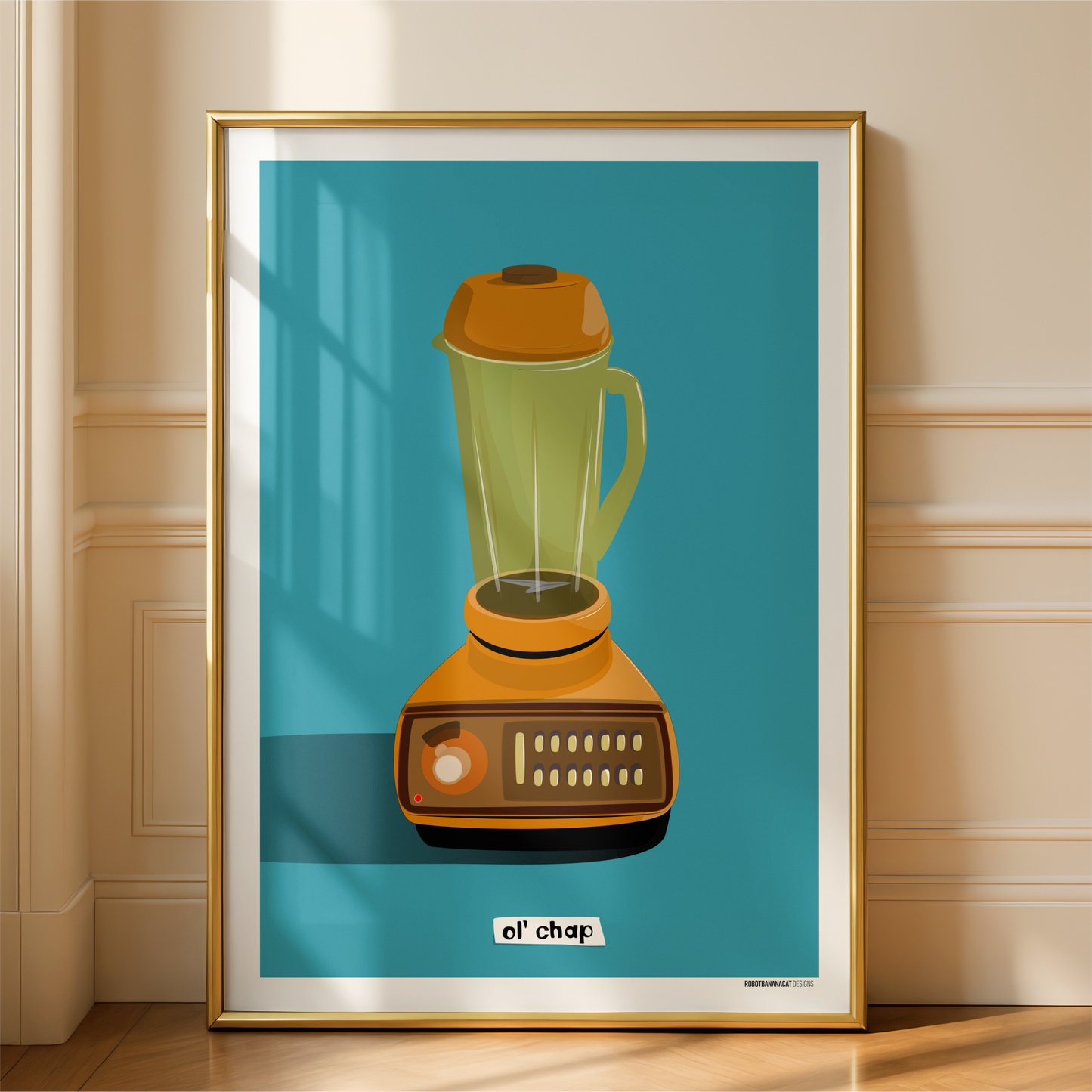 Ol' chap Blender Companion Printed Illustration