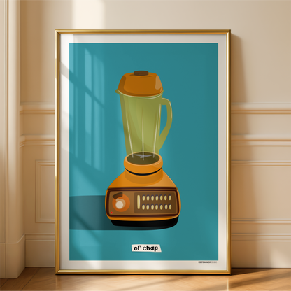 Ol' chap Blender Companion Printed Illustration