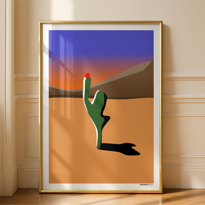 Lonely Cactus Print