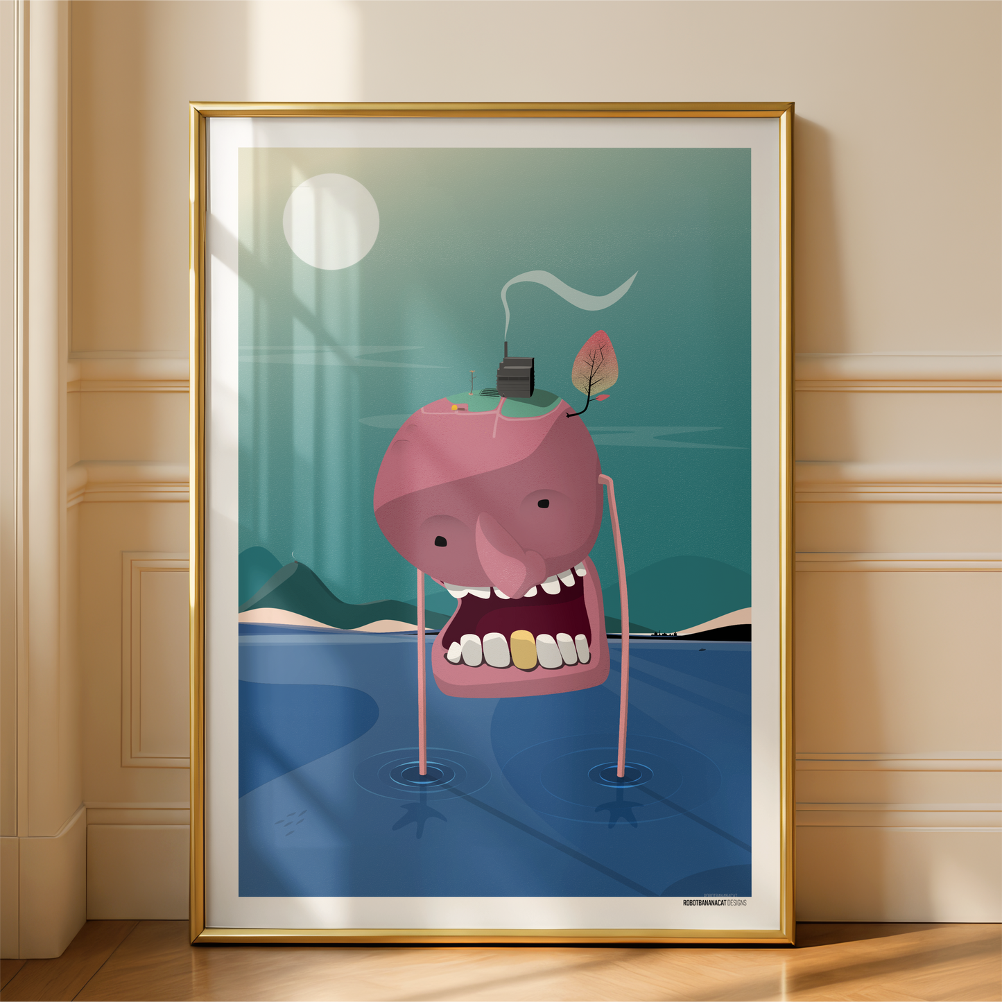 Walking Planet Print