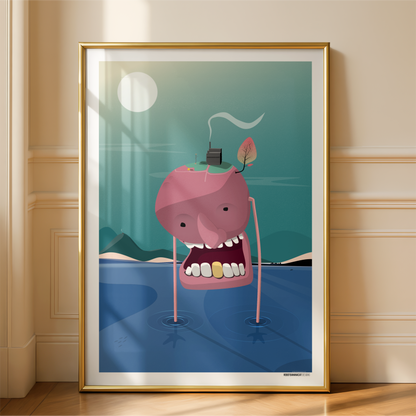 Walking Planet Print