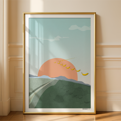 Banana Migration Print